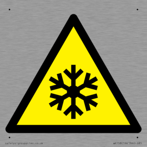 W010 Warning: Low temperature/freezing conditions